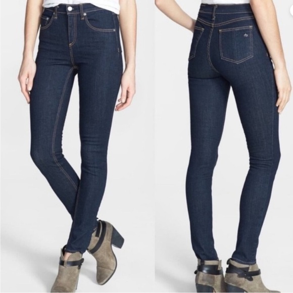 Rag & Bone Heritage Wash High Rise Skinny casual comfort everyday Jean Size 27 - Picture 1 of 9